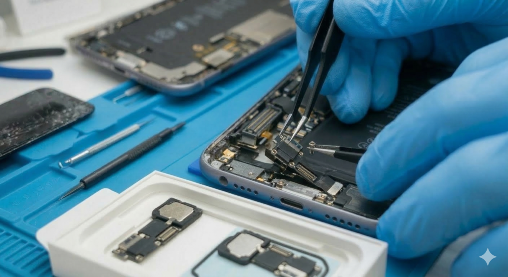 Profesjonalna wymiana złącza ładowania iPhone 11 pro w profesjonalnym serwisie kamilbs.pl w Warszawie na Mokotowie