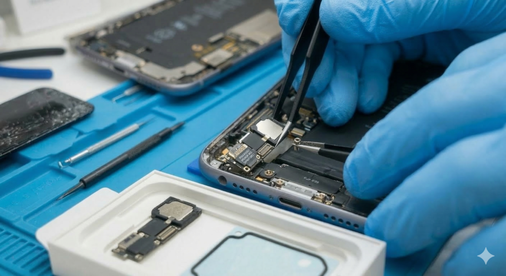Precyzyjna naprawa elektroniki i mikro-komponentów w iPhone – technik kamilbs.pl Warszawa